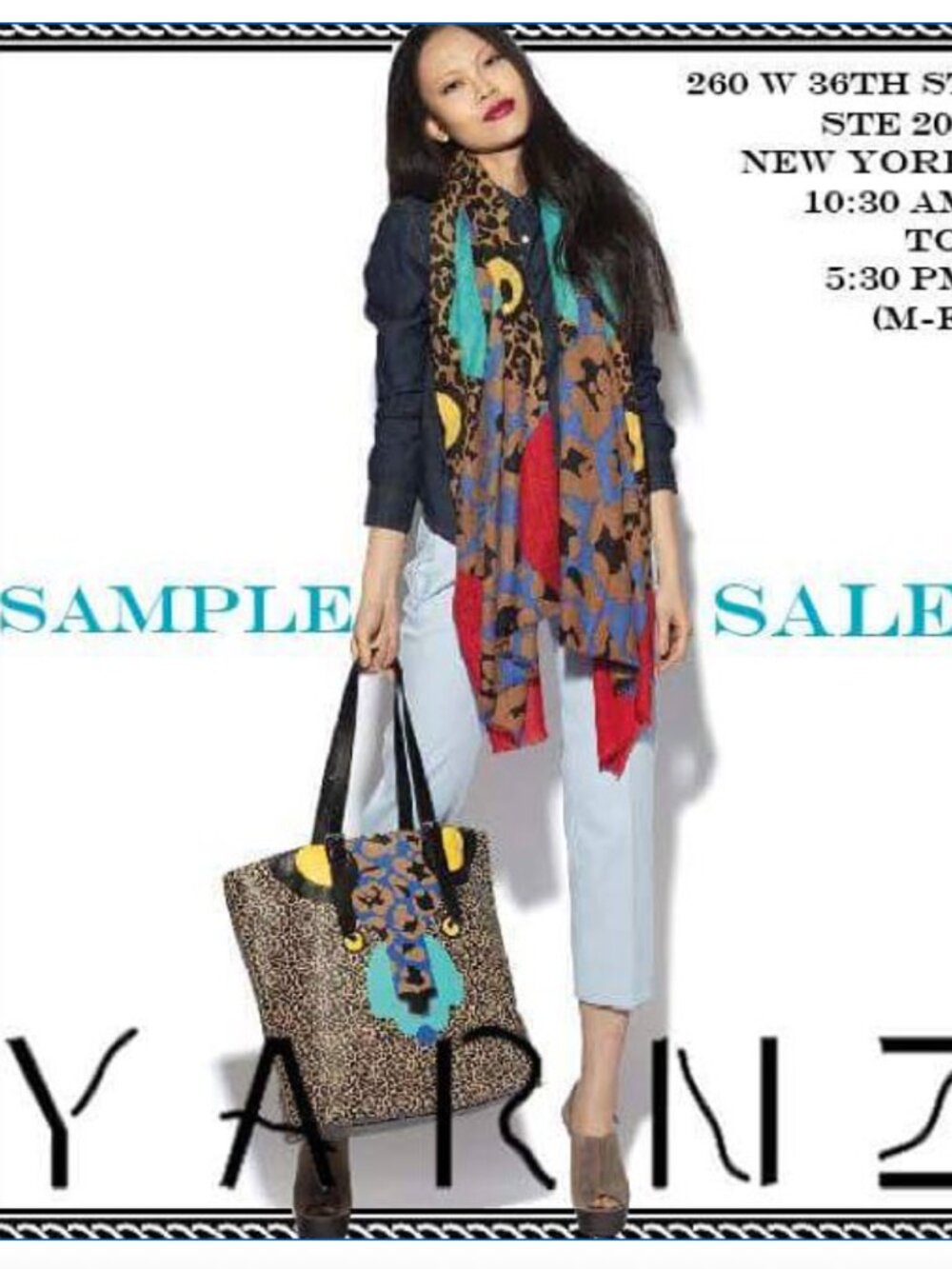 Yarnz Multicolour Multiprint Maximalist Lightweight Cashmere Blanket Scarf